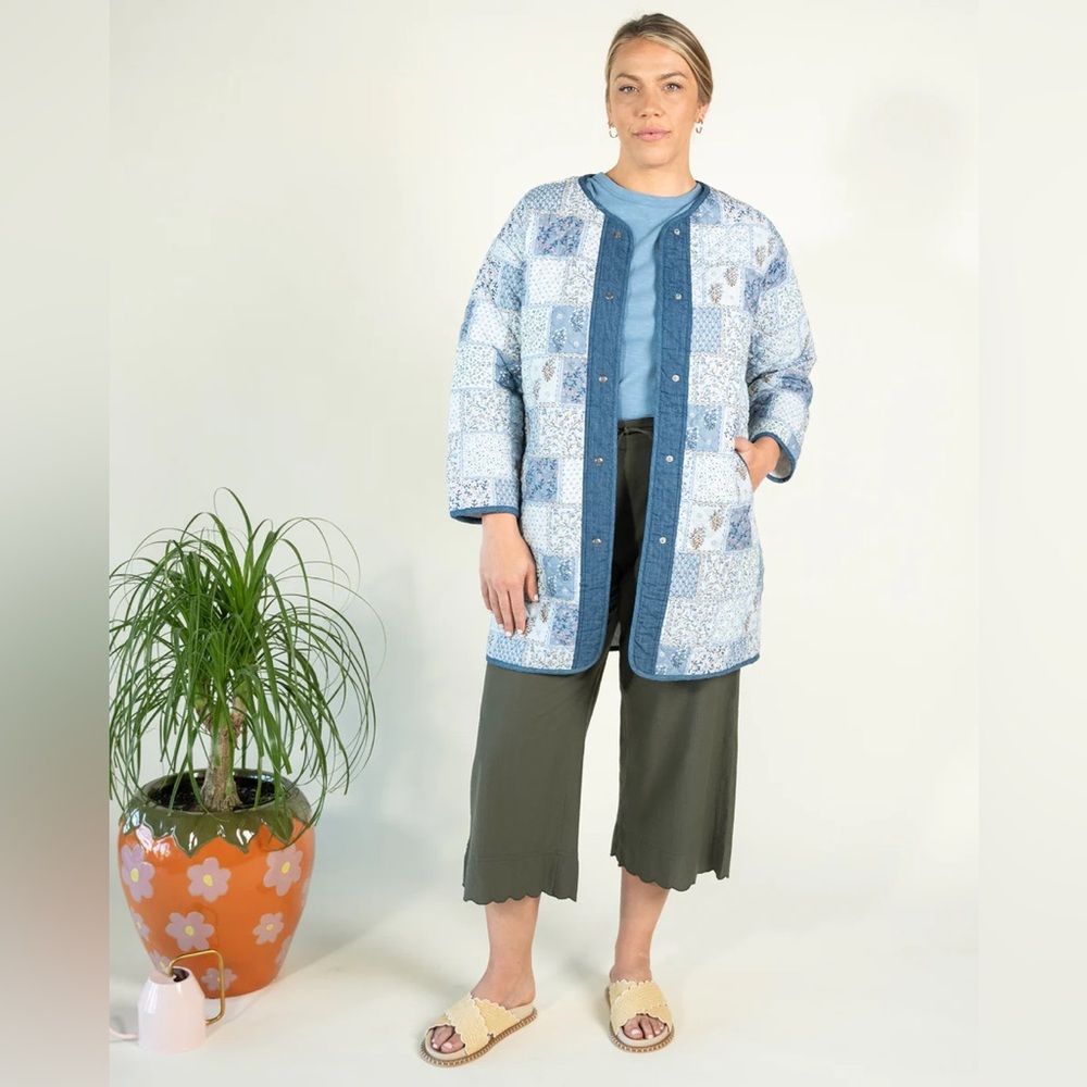 HarperSage Harper Homebody Jacket in Blue XL A16